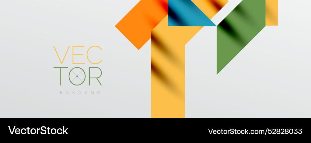 Dynamic lines and triangles Vector Image