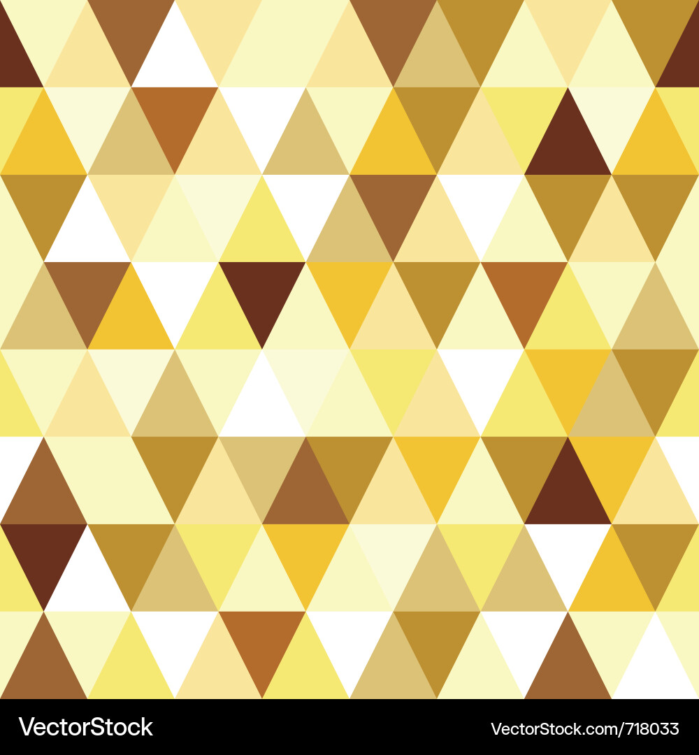 Gold Triangle Seamless Pattern Vector Image