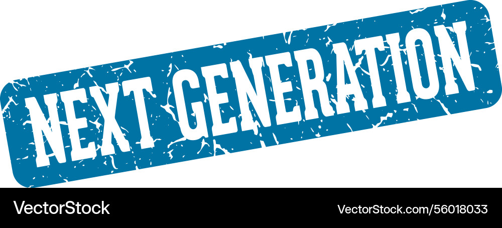 Next generation rectangular sign Vector Image
