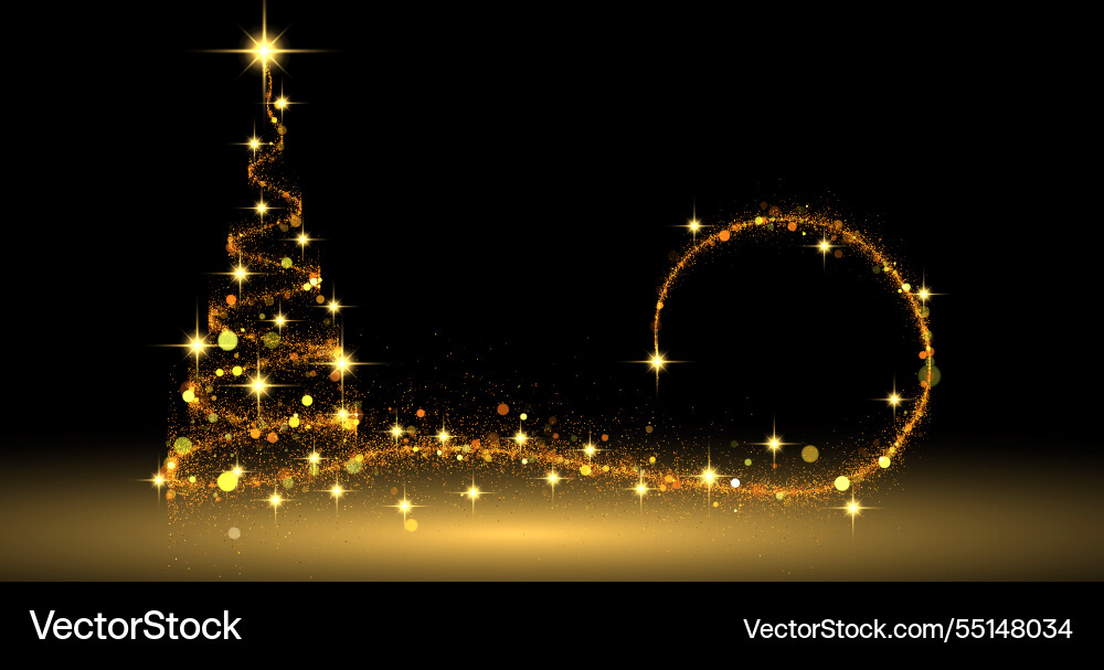 Abstract image with a christmas tree Abstract image with a christmas tree vector image