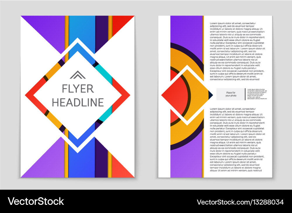 Abstract layout background set for art Vector Image