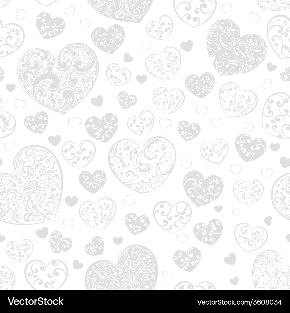 Heart Swirl Pattern vector image
