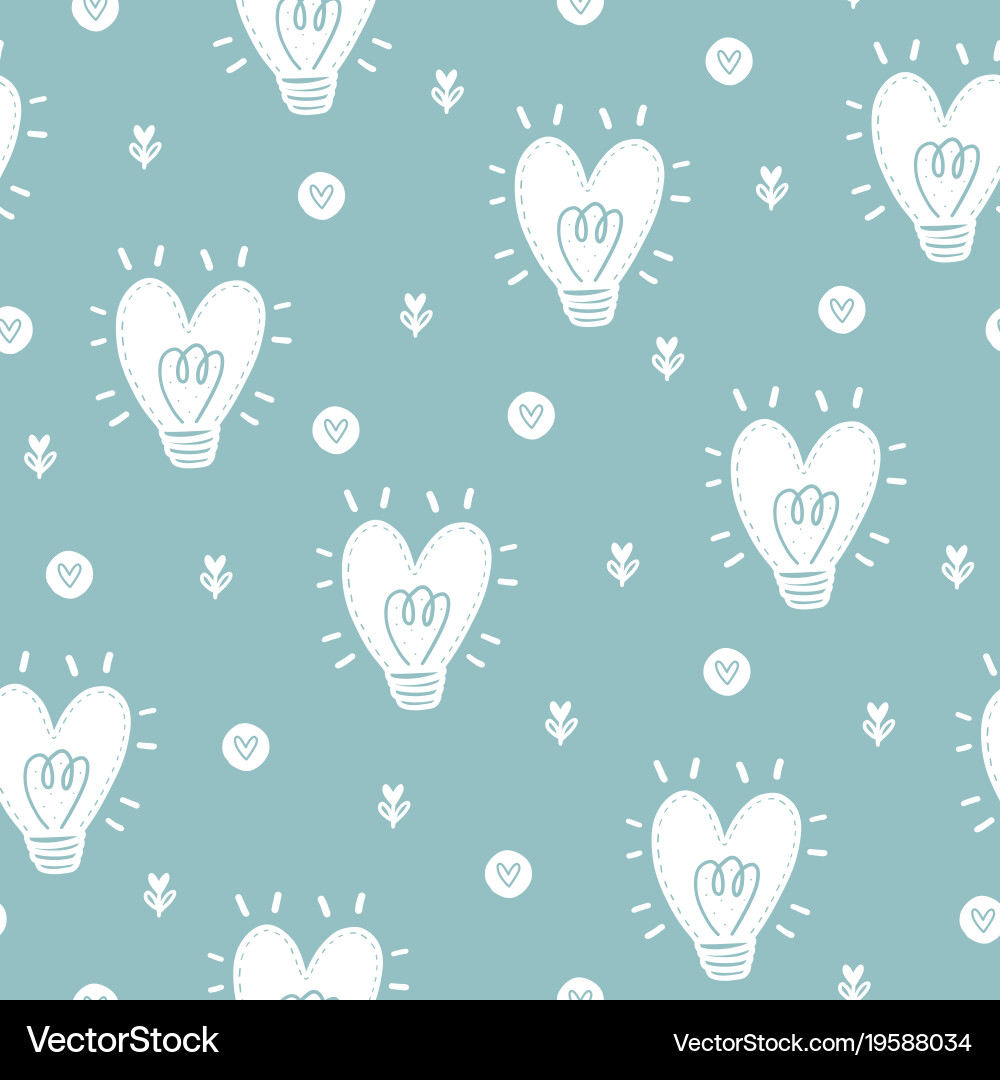 Heart Valentine Pattern Vector Image
