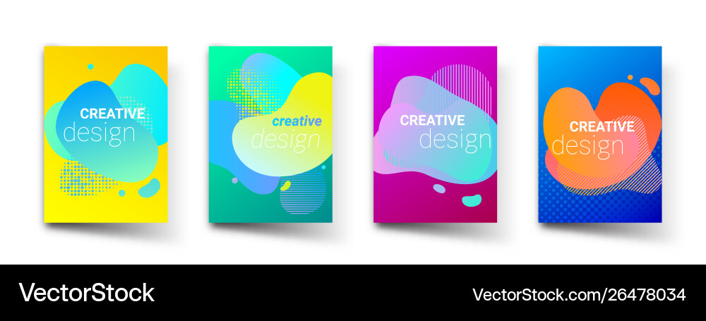 Liquid color gradient pattern background creative Liquid color gradient pattern background creative vector image