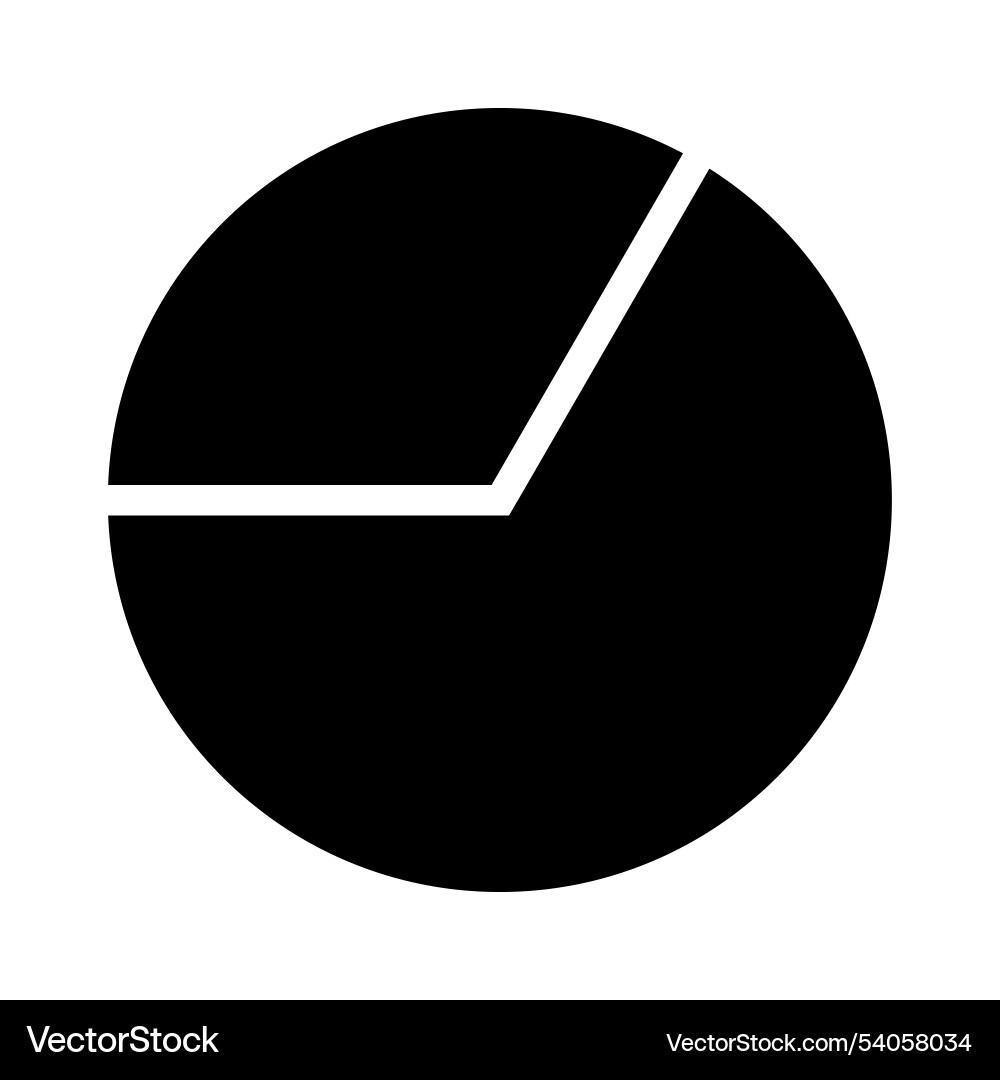 Math icon a third Vector Image