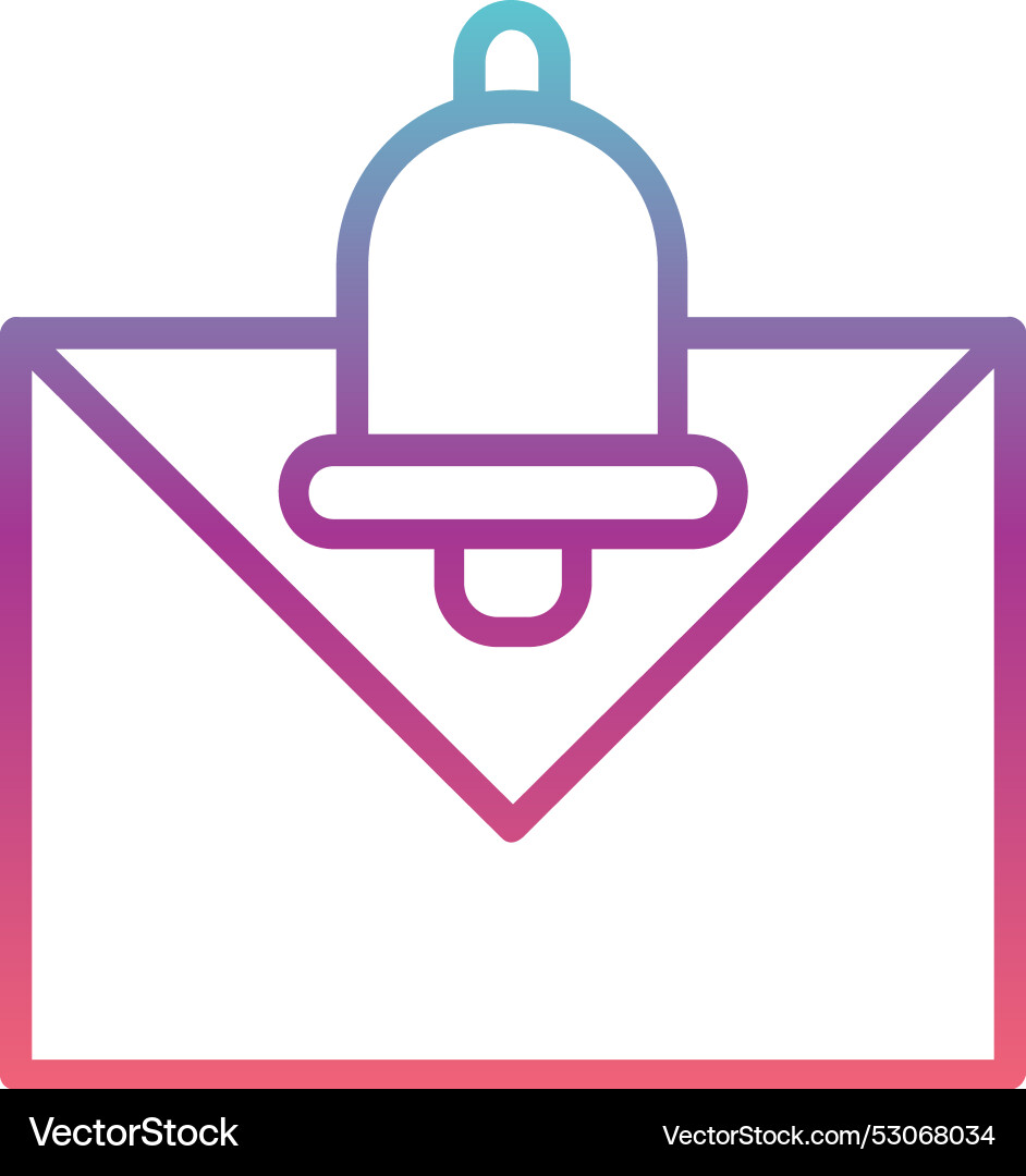 New message line gradient design Vector Image