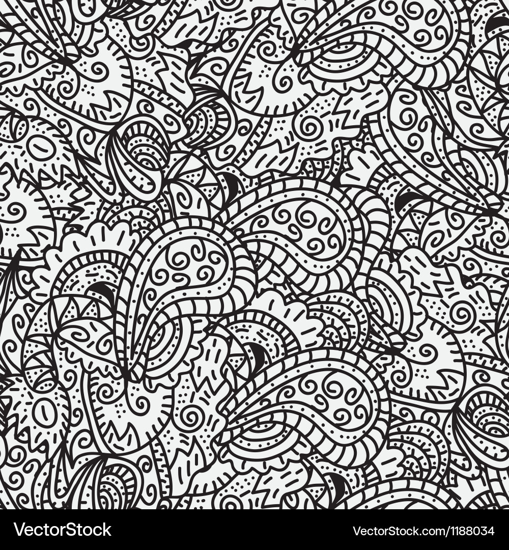 Seamless retro pattern vector image