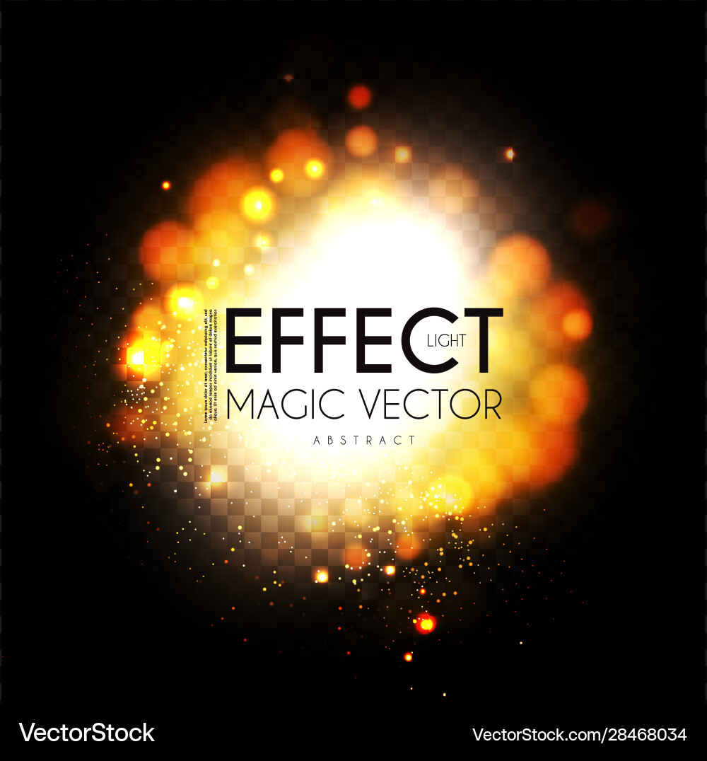 Shimmering Bokeh Lights Effect Vector Image