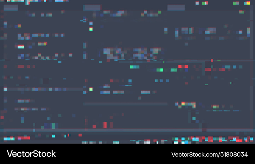 Trendy Glitch Muster auf dunklem Hintergrund abstrakt Trendy Glitch Muster auf dunklem Hintergrund abstrakt vektorbild
