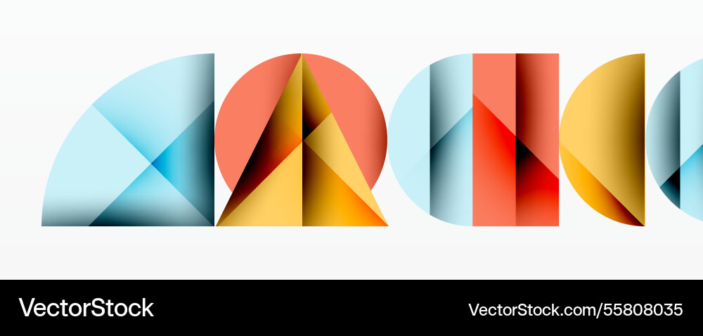 Abstract geometric pattern with intersecting Vector Image