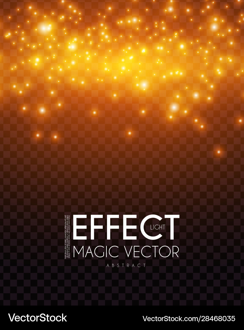 Bokeh effect on transparent background shining Bokeh effect on transparent background shining vector image