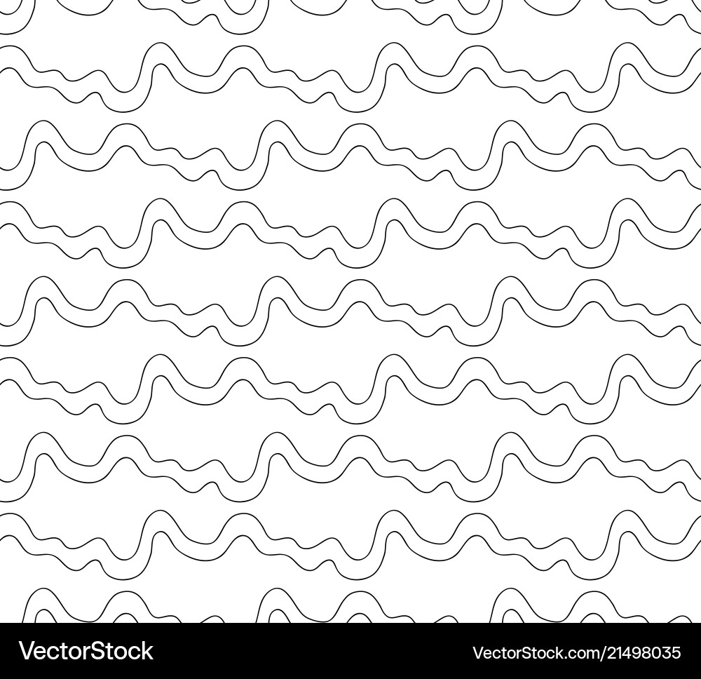 Doodle Line Pattern Vector Image
