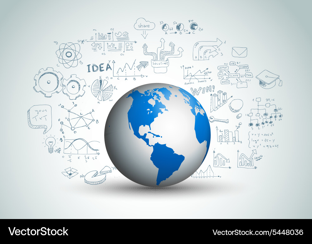 Idea concept layout for brainstorming vector image