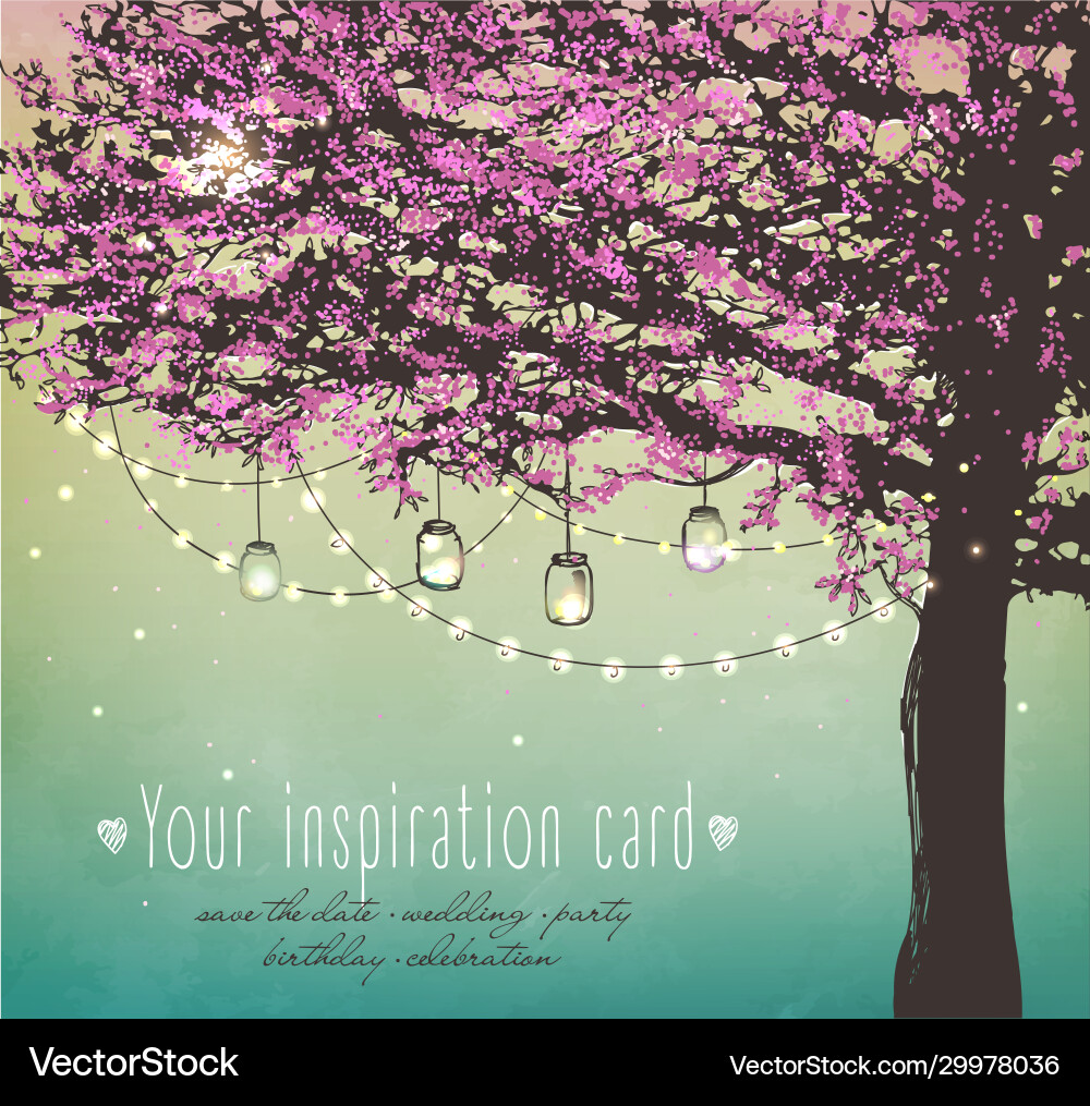 Inspirationskarte für Hochzeitstag Geburtstag Tee Inspirationskarte für Hochzeitstag Geburtstag Tee vektorbild