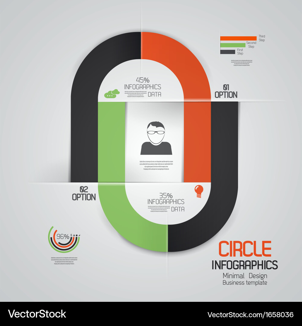 Minimal Data Charts vector image