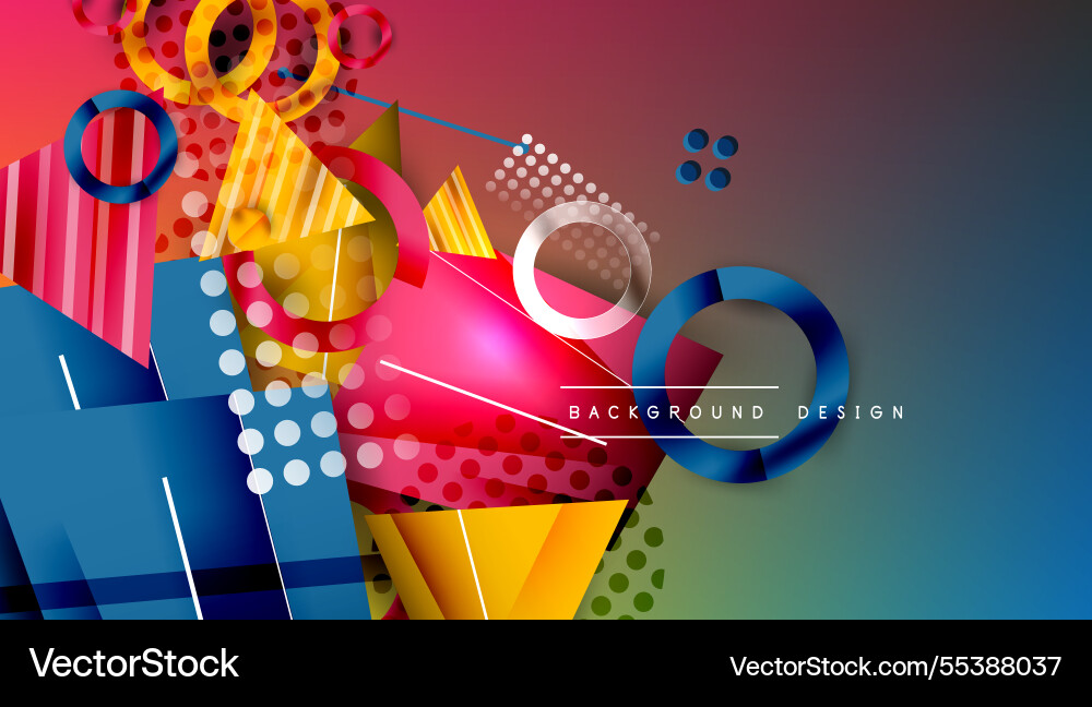 Abstract background - overlapping circles Vector Image