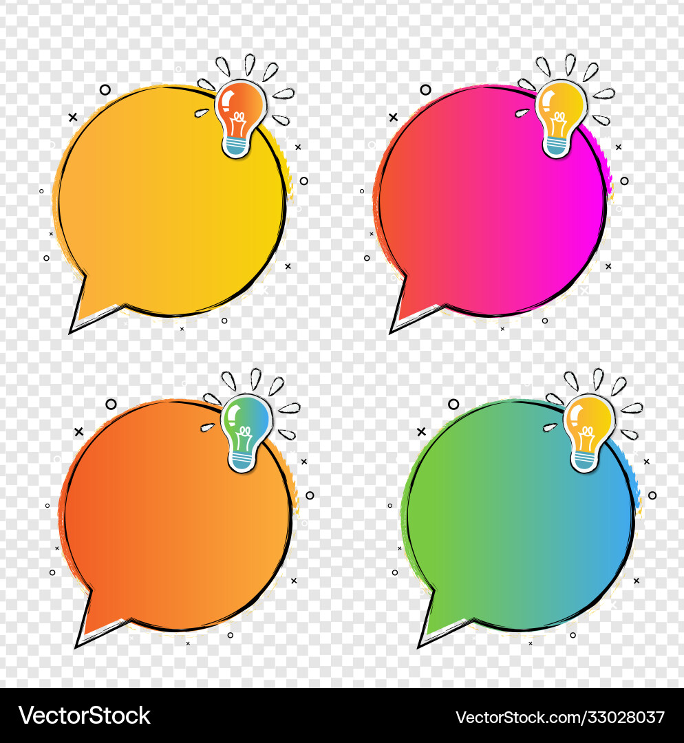 Banner blobs collection isolated transparent vector image