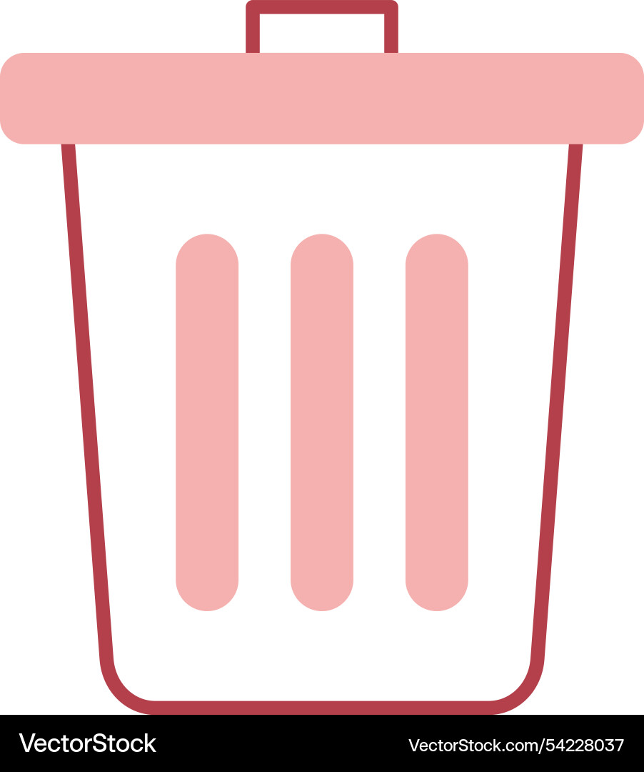 Garbage line fill icon Vector Image