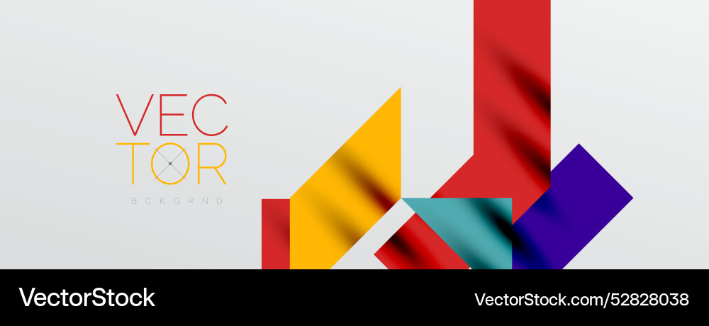 Dynamic lines and triangles Vector Image