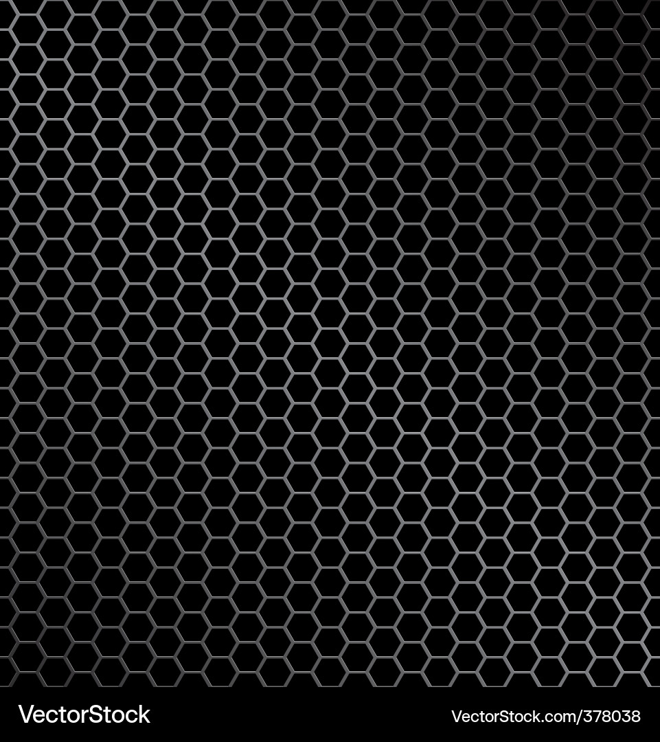 Metallic Hexagon Pattern vector image