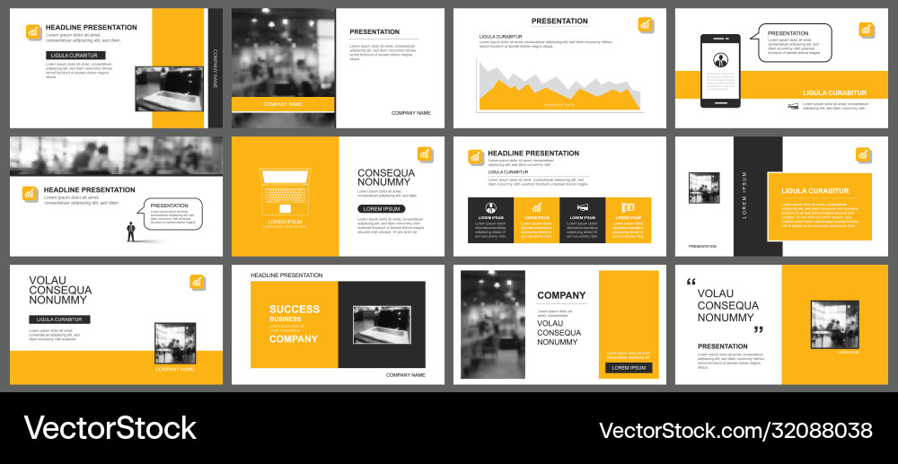 Presentation and slide layout template design Presentation and slide layout template design vector image