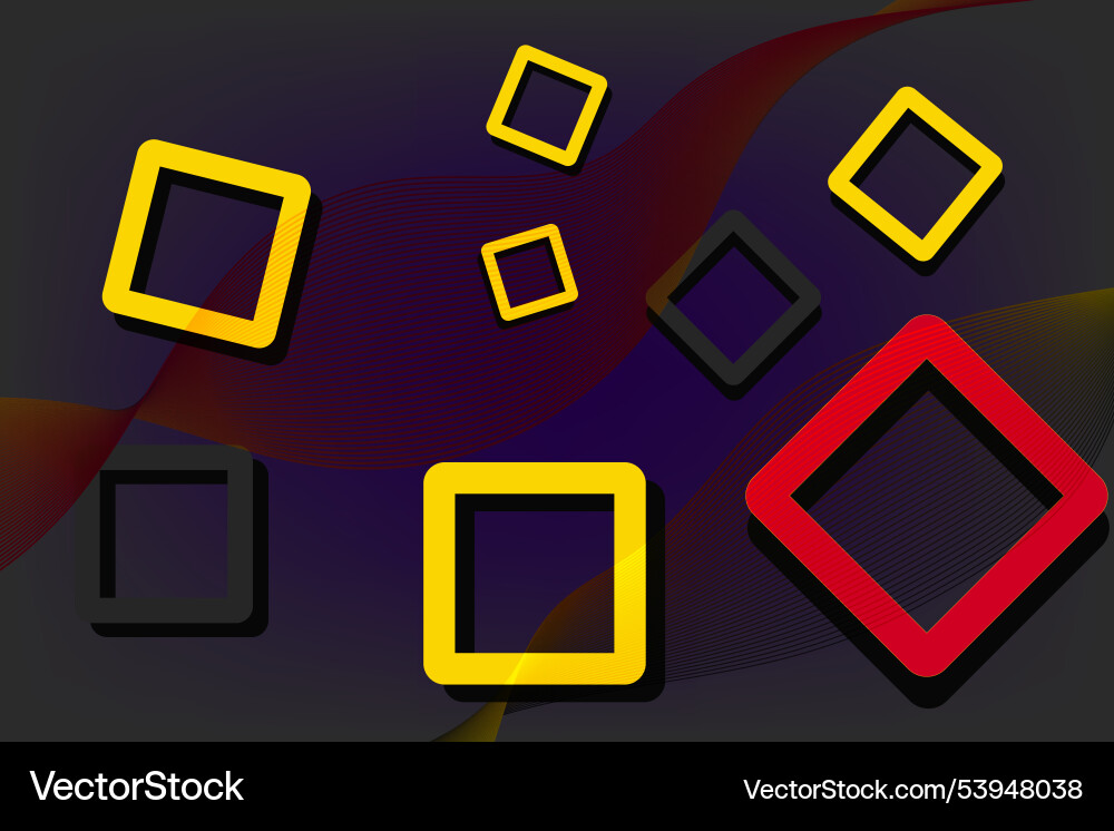 Square shape abstract background vector image