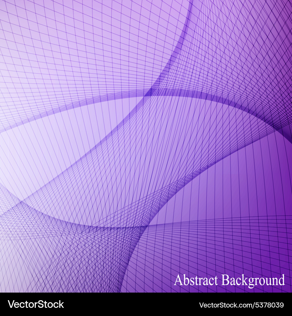 Abstract curved lines on blured background vector image