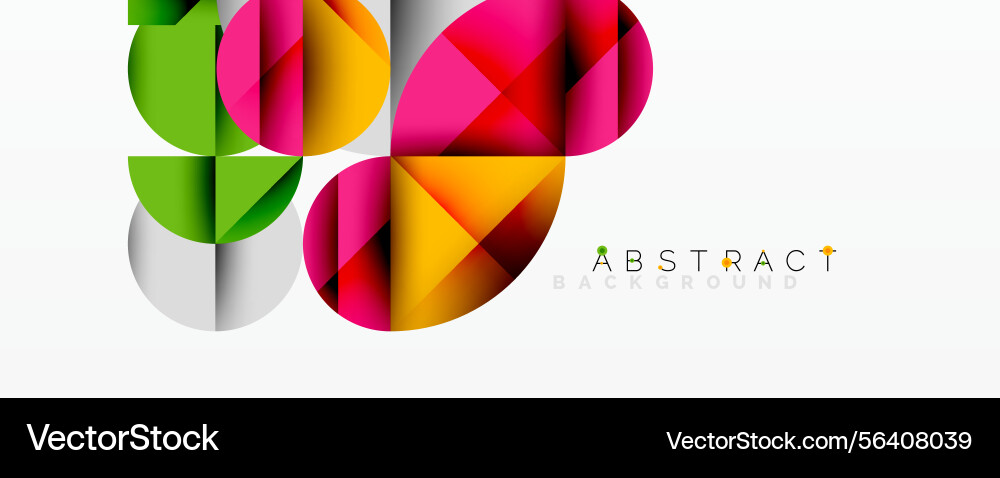 Colorful overlapping circles create modern Colorful overlapping circles create modern vector image