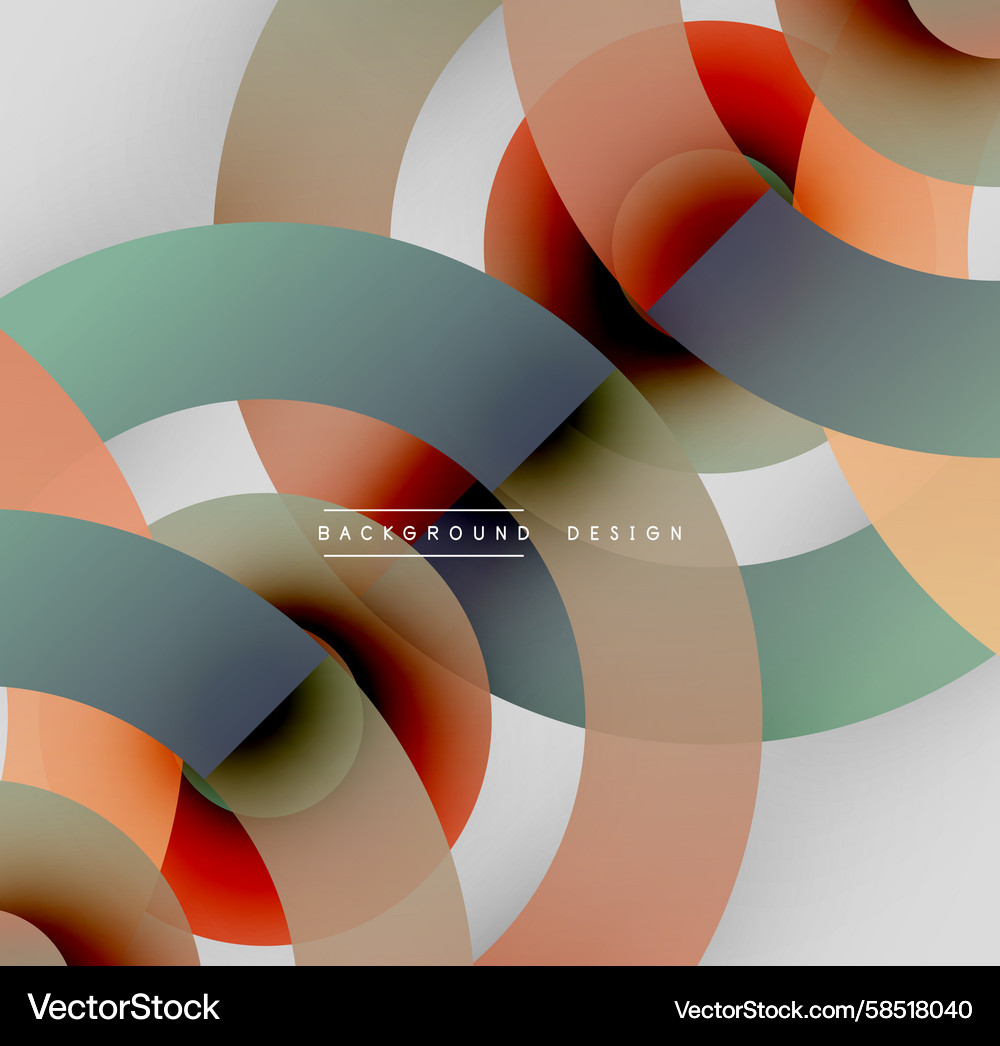 Abstract shapes overlap creating dynamic visual Abstract shapes overlap creating dynamic visual Vector Image