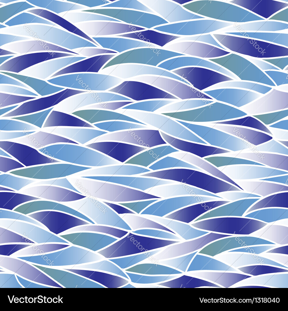 Abstract Wave Mosaic Pattern vector image