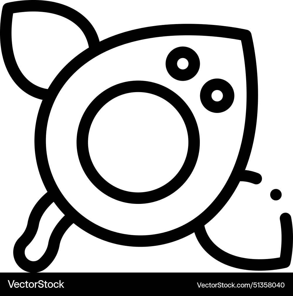 Arm floats icon thin linear style design isolated Arm floats icon thin linear style design isolated vector image