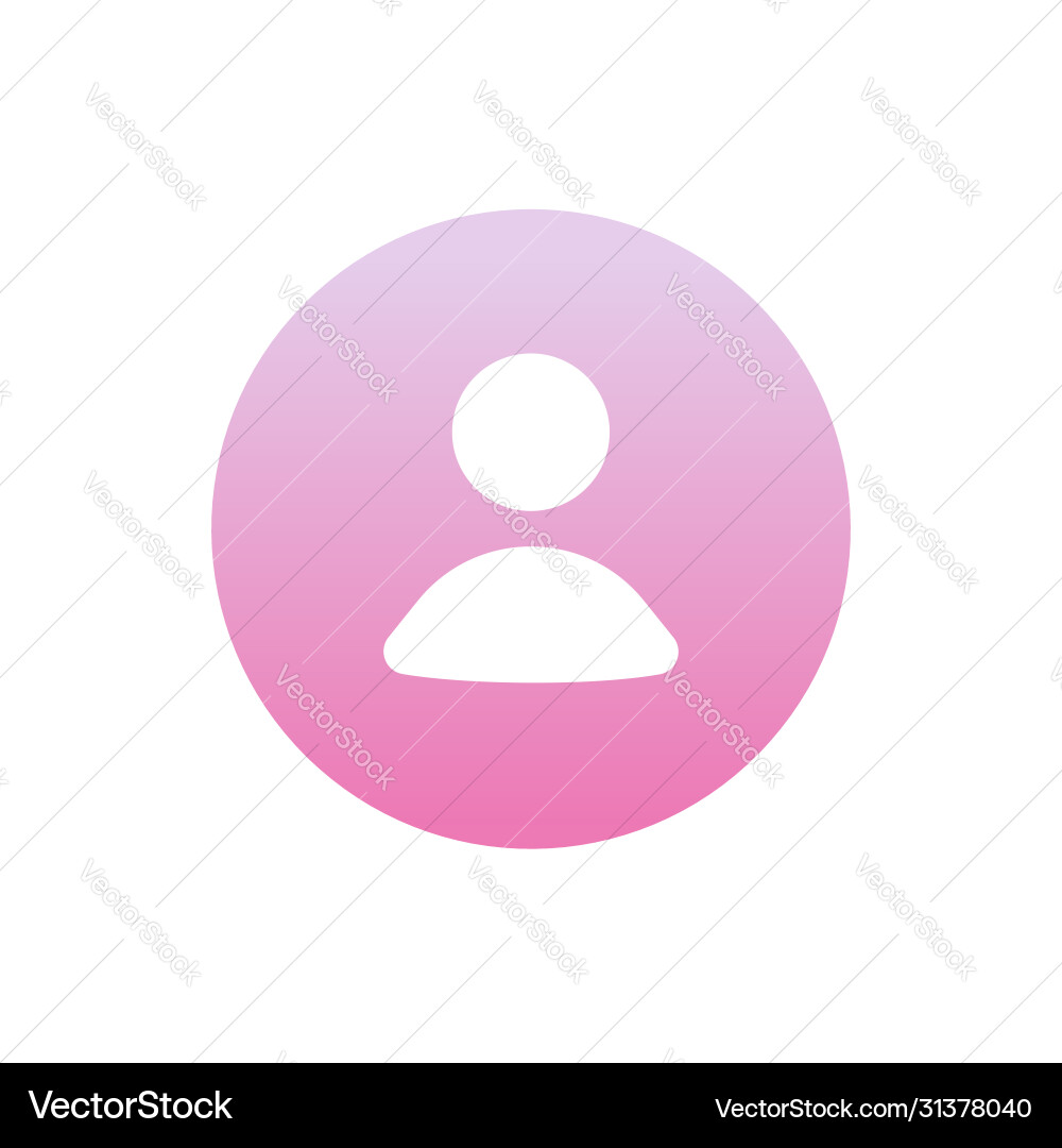 Mein Kontoprofil Benutzersymbol oder Internet Avatar Vektorbild