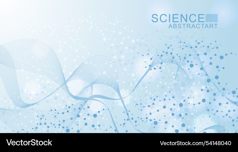 Modern abstract molecules structure for science Modern abstract molecules structure for science vector image