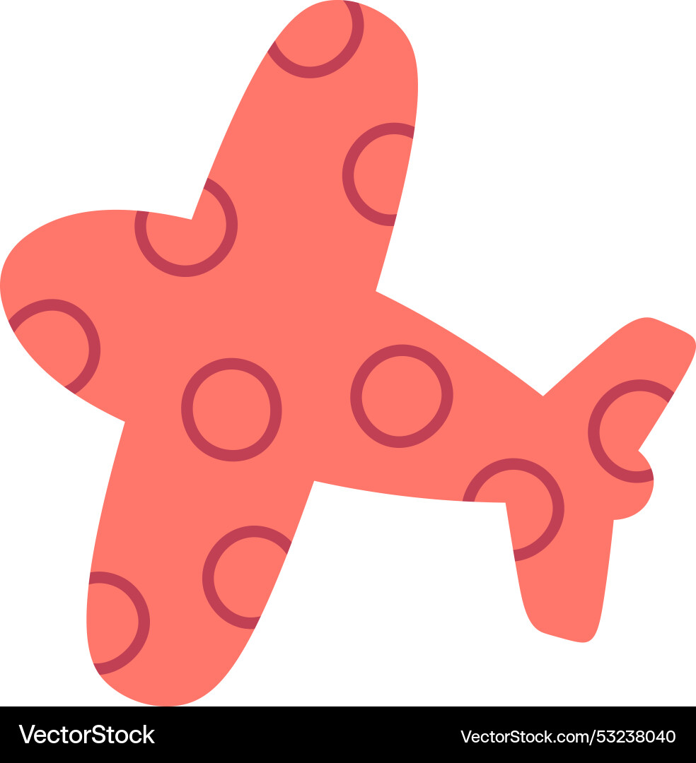Plane with circles pattern Vector Image