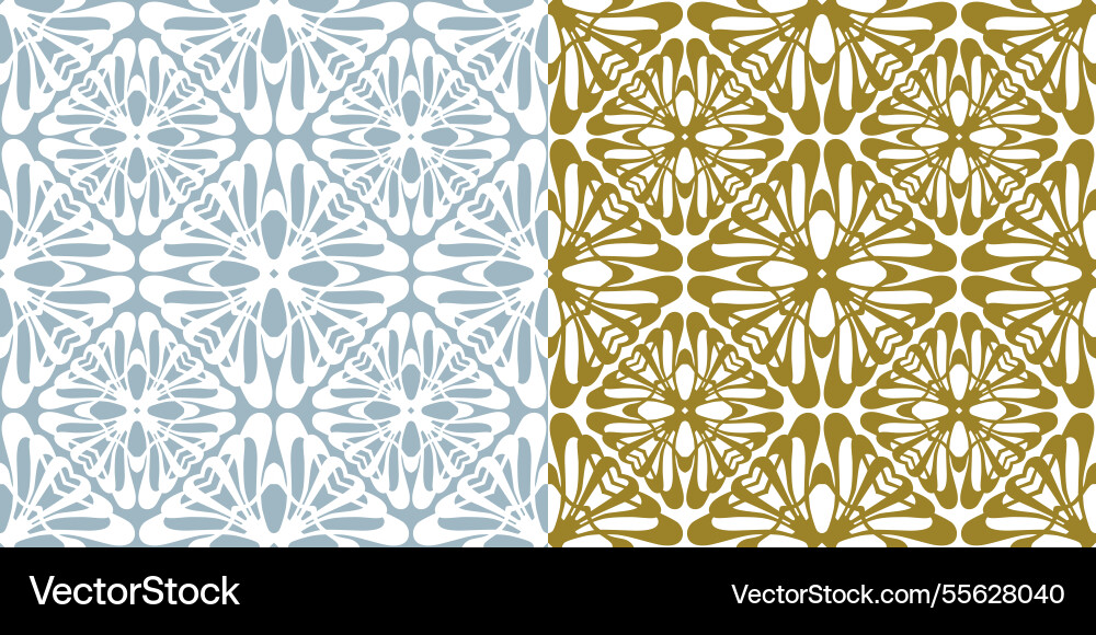 Seamless pattern of abstract geometric design vector image