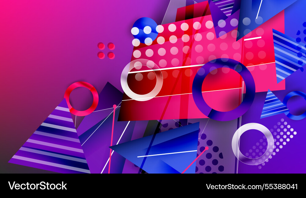 Abstract background - overlapping circles Vector Image