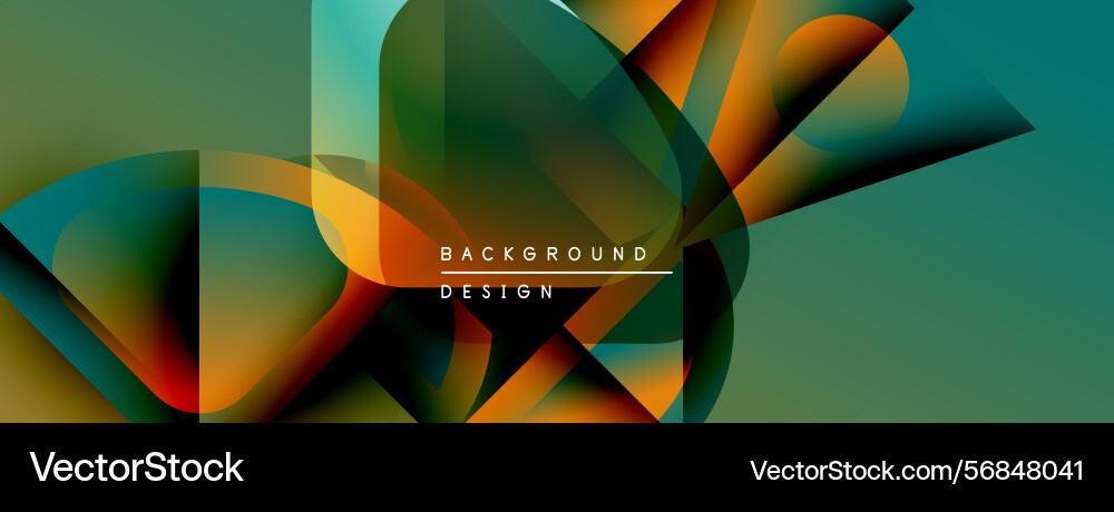 Abstract geometric shapes overlap creating Abstract geometric shapes overlap creating vector image
