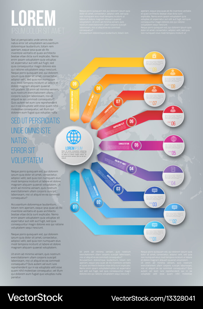 Arrows infographic template Royalty Free Vector Image