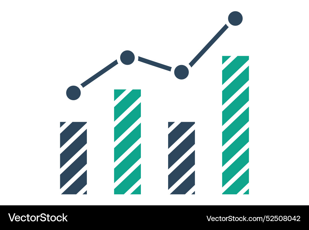 Diagramm-Symbol im Zusammenhang mit der Analyse solid Diagramm-Symbol im Zusammenhang mit der Analyse solid vektorbild