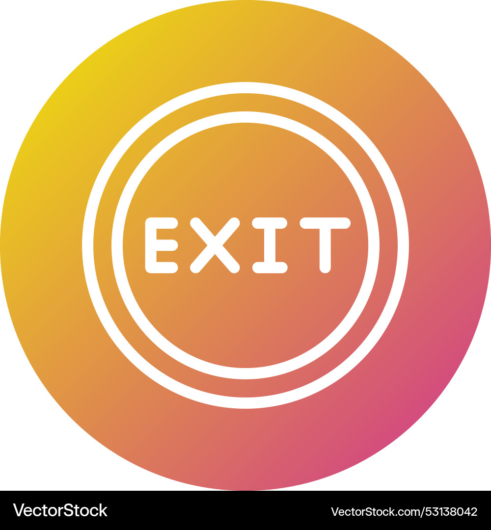 Exit icon design Vector Image