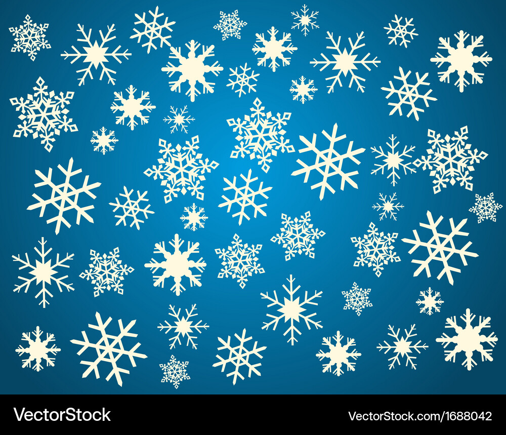 Snowflake background Vector Image