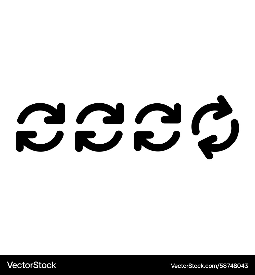 Circular Refresh Arrows Vector Image