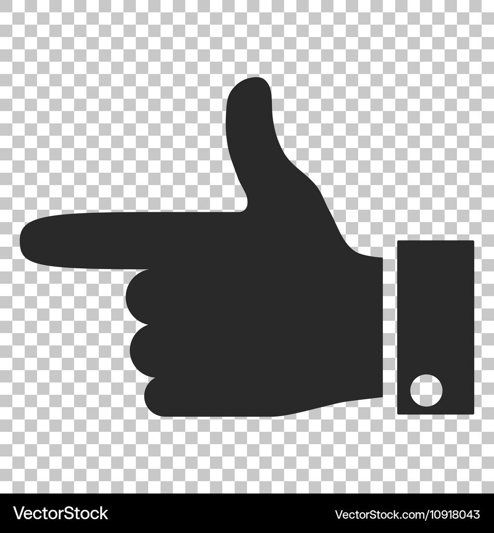 Hand pointer left icon Vector Image