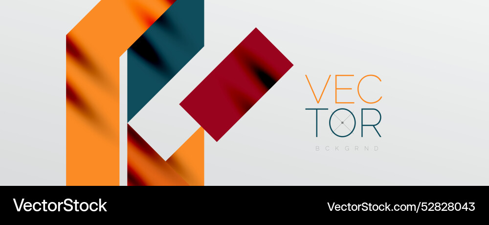 Minimal composition abstract lines and triangles Vector Image