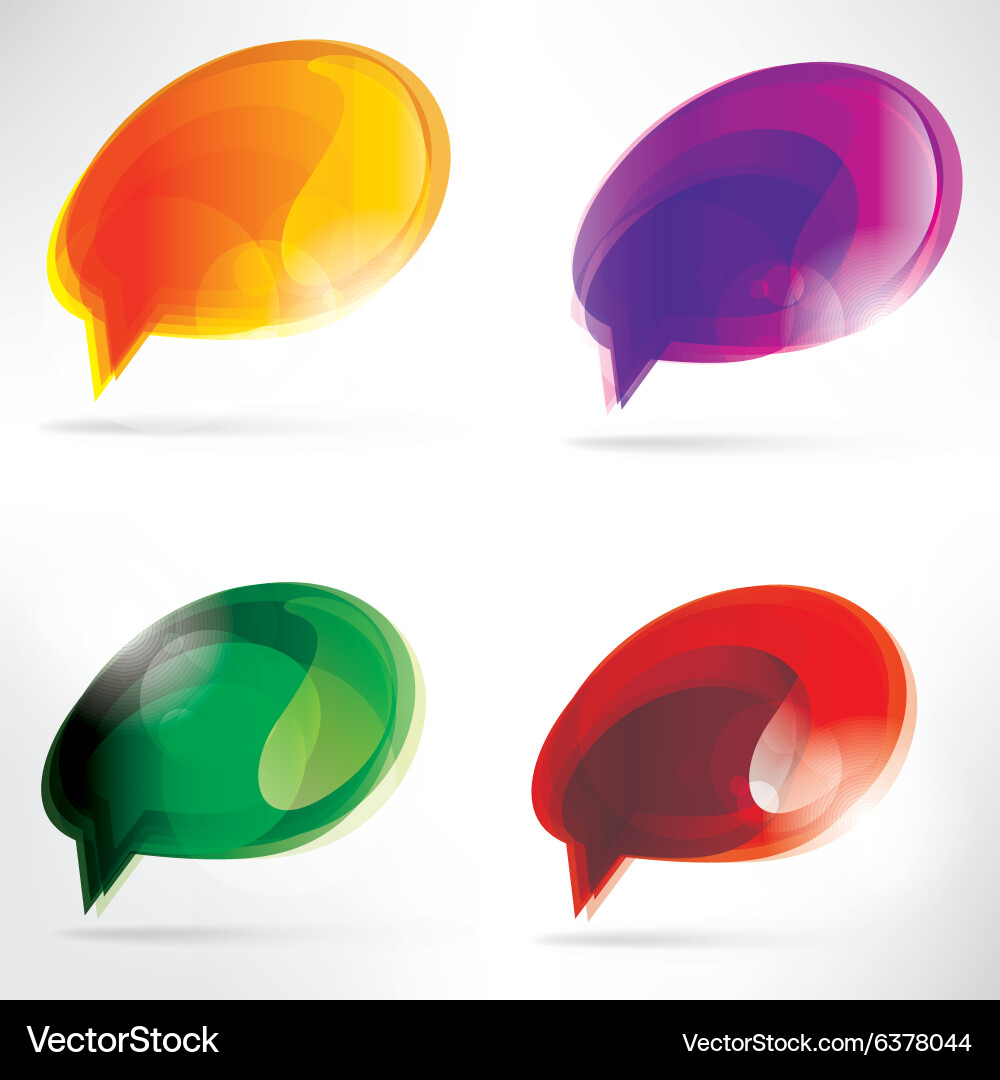 Abstract background with speech bubble vector image