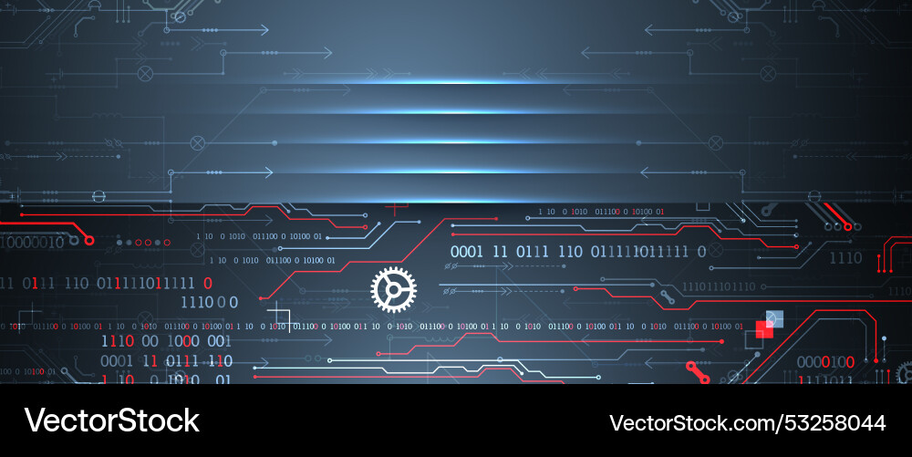 Abstract technology concept computer code Abstract technology concept computer code vector image