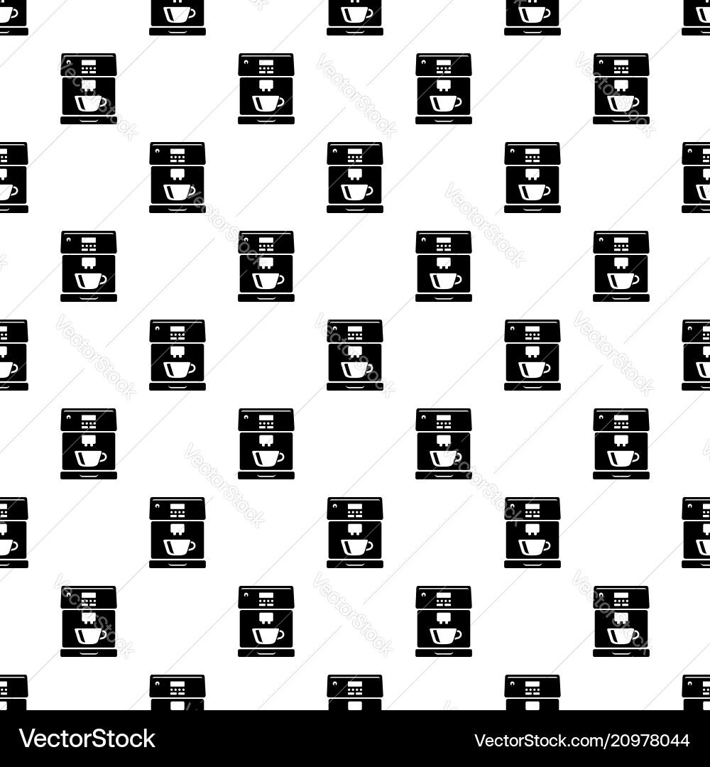 Coffee machine pattern seamless Coffee machine pattern seamless vector image