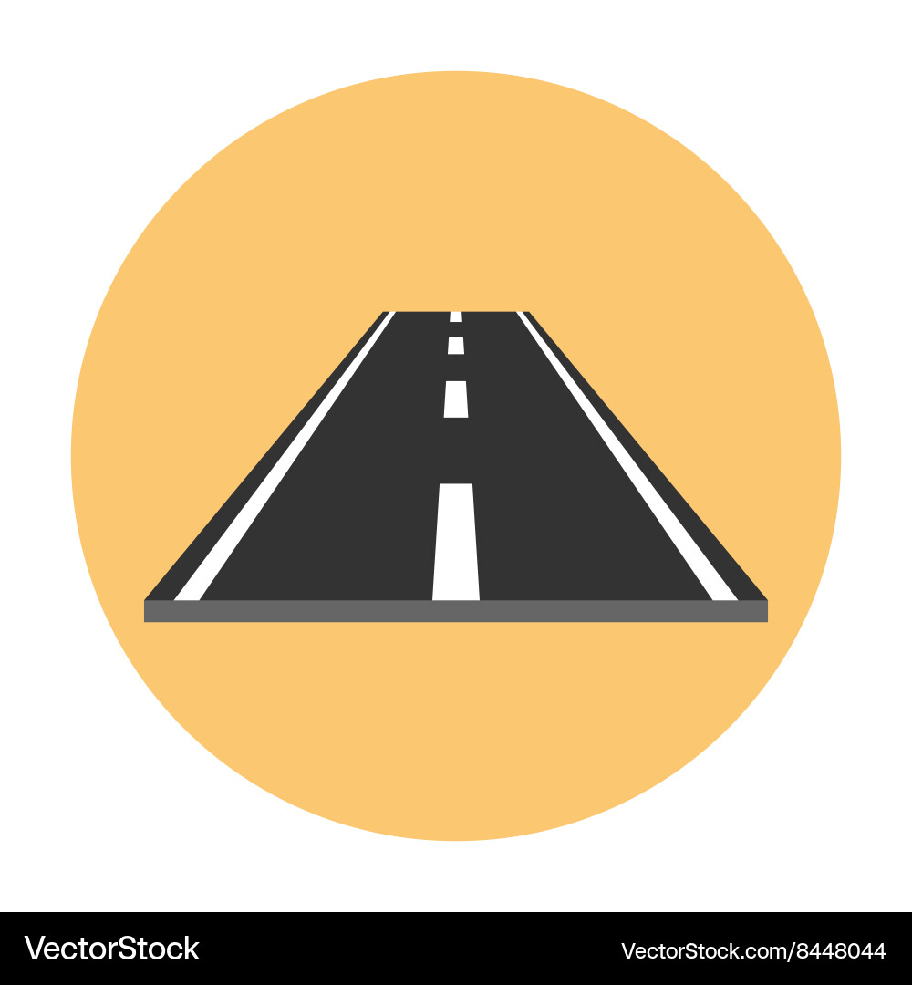 Road Segment Icon Vector Image