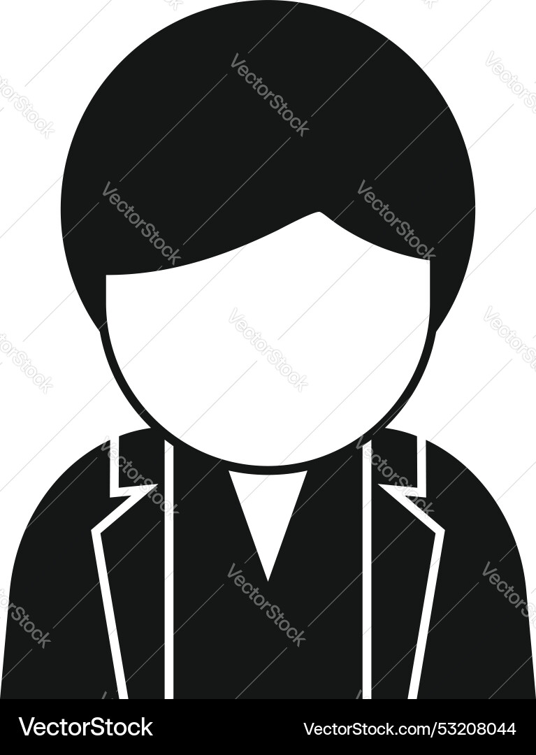 Young businessman faceless avatar wearing suit Young businessman faceless avatar wearing suit vector image