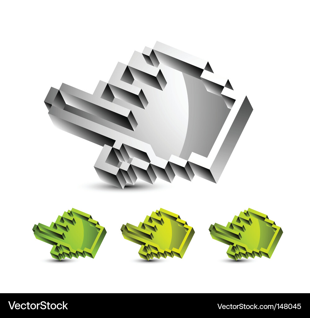 3d cursor Vector Image
